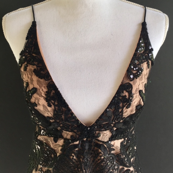 Free People Dresses & Skirts - 🎉HP🎉FP Night Shimmers Mini Slip Dress - Black